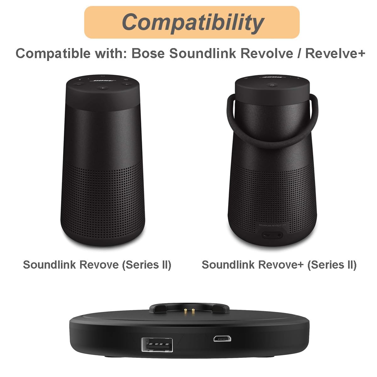 Amazon.com: Charging Cradle for Bose Soundlink Revolve (Series II