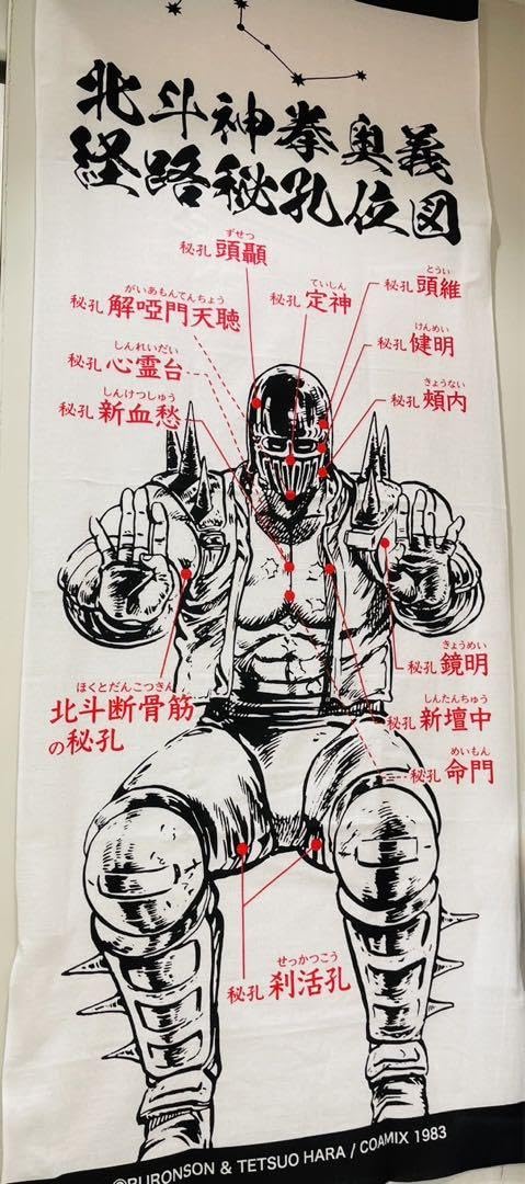 Amazon.co.jp: 北斗の拳 40周年大原画展限定品 ジャギ秘孔タオル 1枚