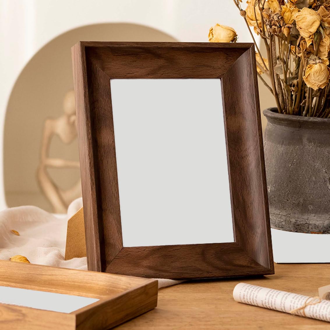 Amazon.co.jp: [LSDZW] ポストカードフレーム 木目 ポストカード立て