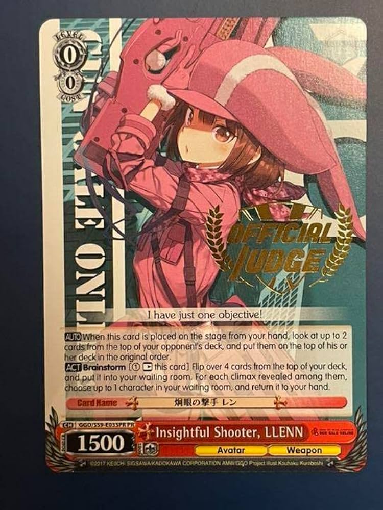 Amazon.co.jp: ヴァイスシュヴァルツ WS 英語 ジャッジ PR GGO レン