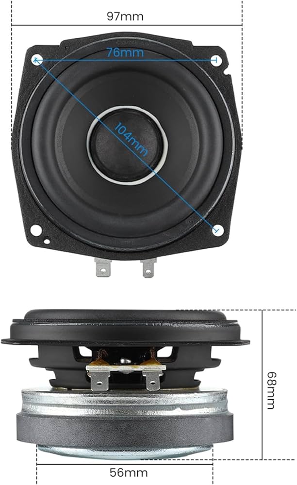 Amazon.co.jp: BREAUX 1ピース4インチミッドレンジウーファー