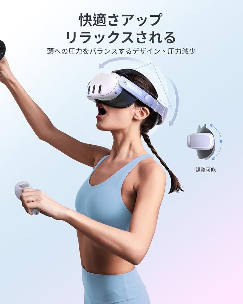Amazon.co.jp: Zybervr ヘッドストラップ Meta Quest 3に適用する