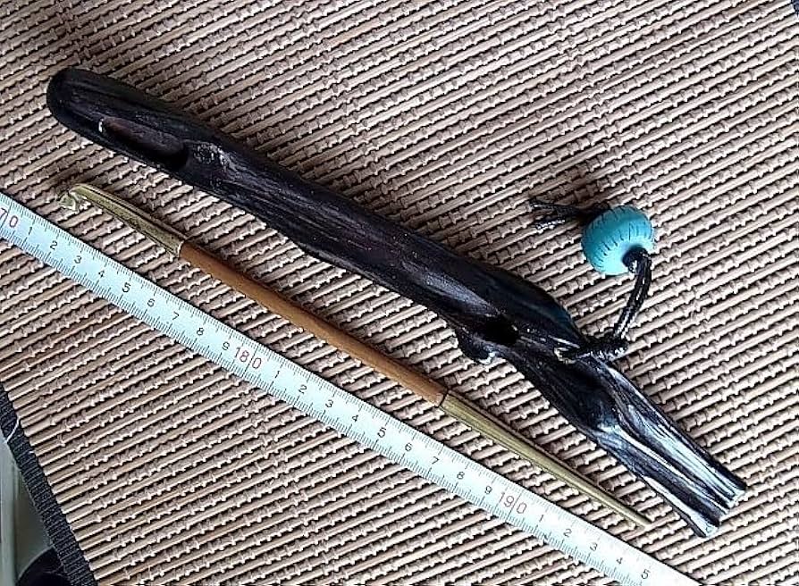 Amazon.co.jp: 4-80煙草入 喫煙具 海松 黒珊瑚 煙管筒 キセル差し 黄銅