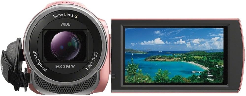 Amazon | SONY ビデオカメラHDR-CX675 32GB 光学30倍 ピンク Handycam