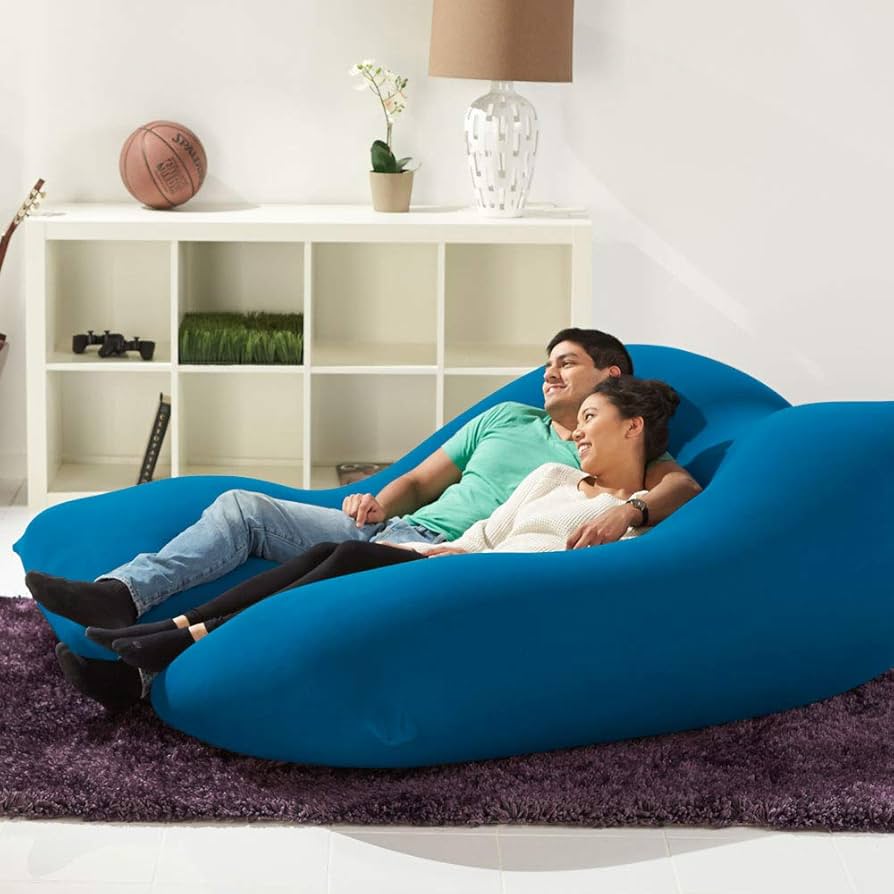 美品】ヨギボー ギガマックス プレミアムカバー（アクアブルー