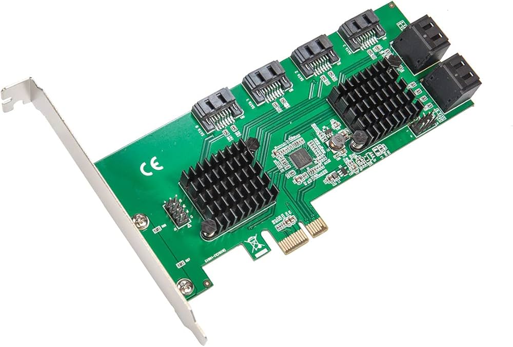 Amazon | 8ポート SATA III - PCIe 3.0 x1 NON-RAID 拡張カード