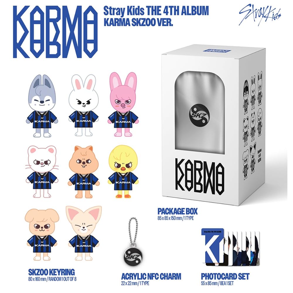 SKZOO ver.] Stray Kids - [KARMA] The 4th Album (Random) *NFC ALBUM