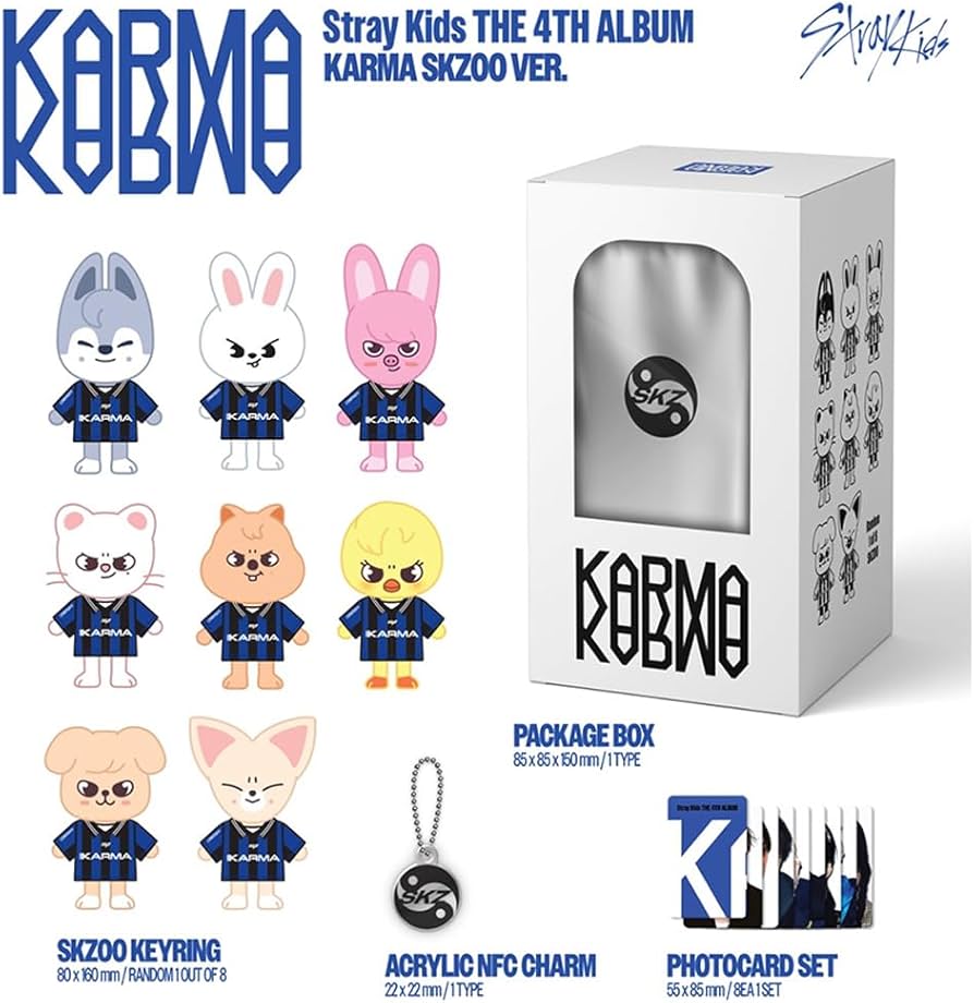 Amazon.com: STRAY KIDS KARMA [SKZOO Ver.] 4th Album + Pre-Order