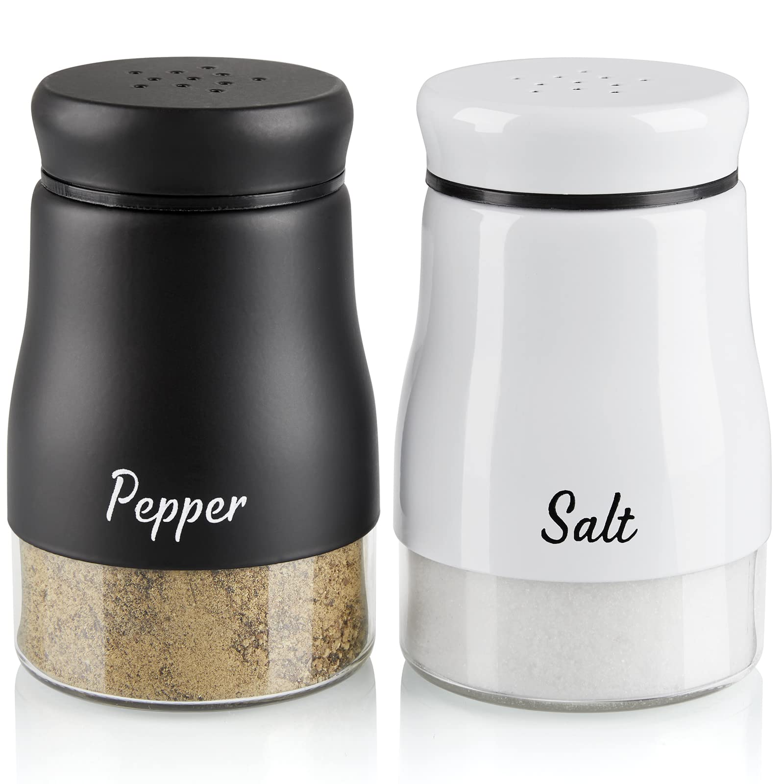 Amazon.com: Salt and Pepper Shakers Set, Bivvclaz 5 Ounce Salt and