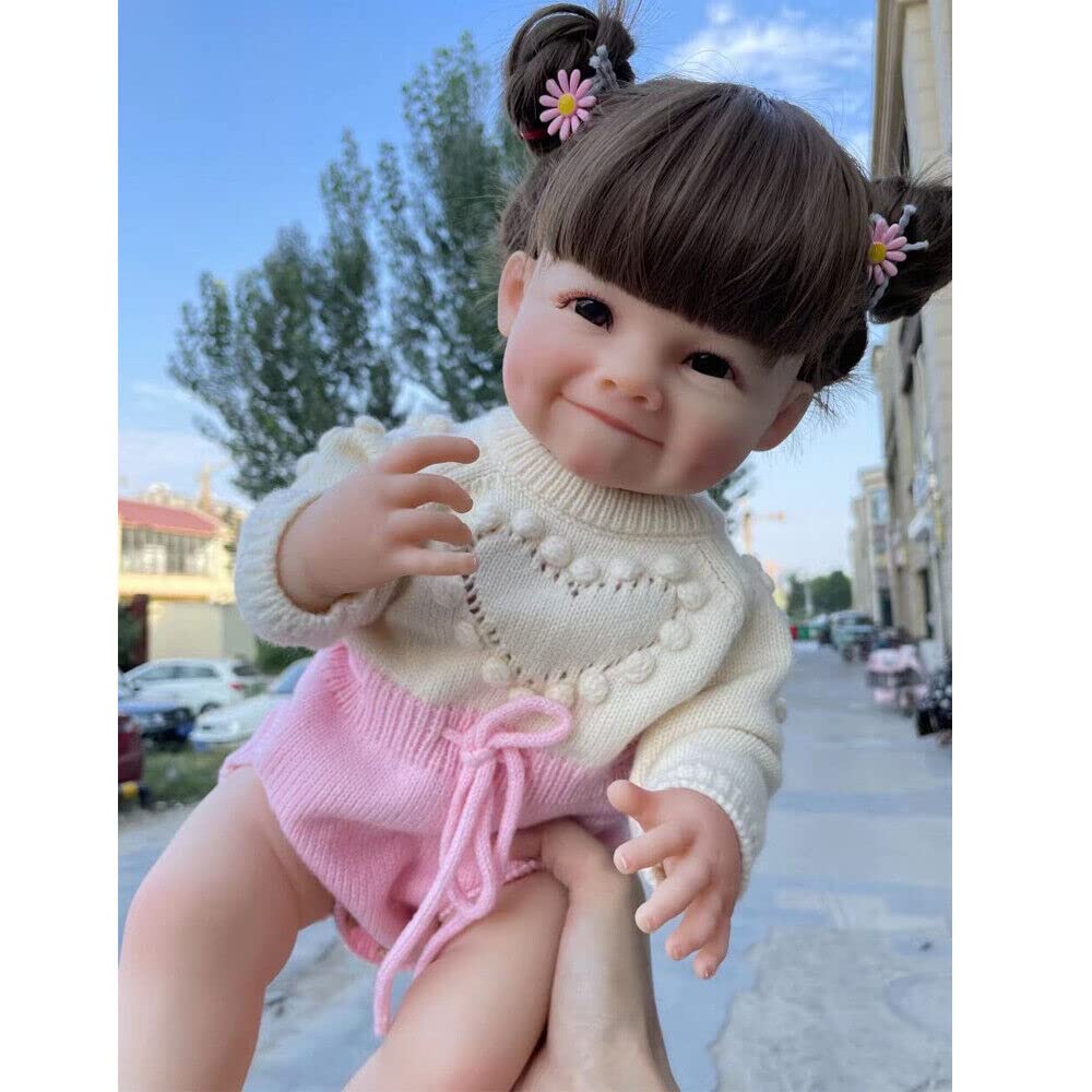 Amazon.co.jp: Meeler リボーンドール 55cmリアルな 笑顔赤ちゃん人形