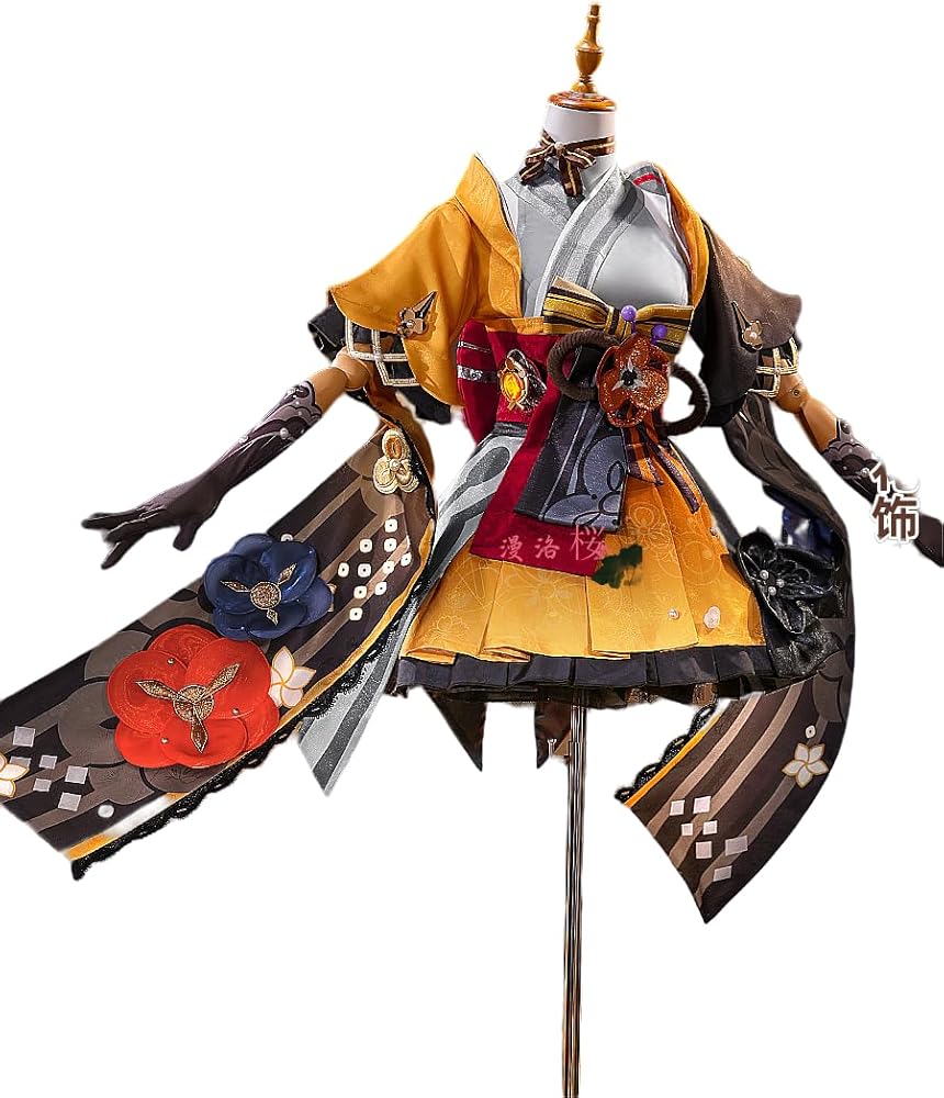 Amazon.co.jp: [900] 原神 千織 コスプレ衣装 （ウィッグ 靴 武器