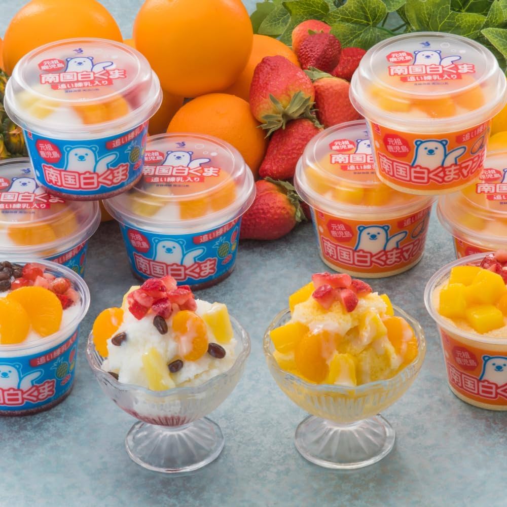 Amazon.co.jp: 鹿児島県産 フルーツたっぷり 白くま デラックス！ 南国