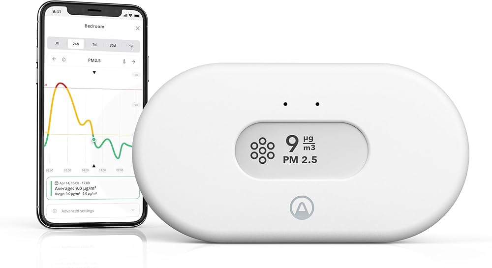 Amazon.co.jp: Airthings View Pollution - 室内空気質モニター、PM