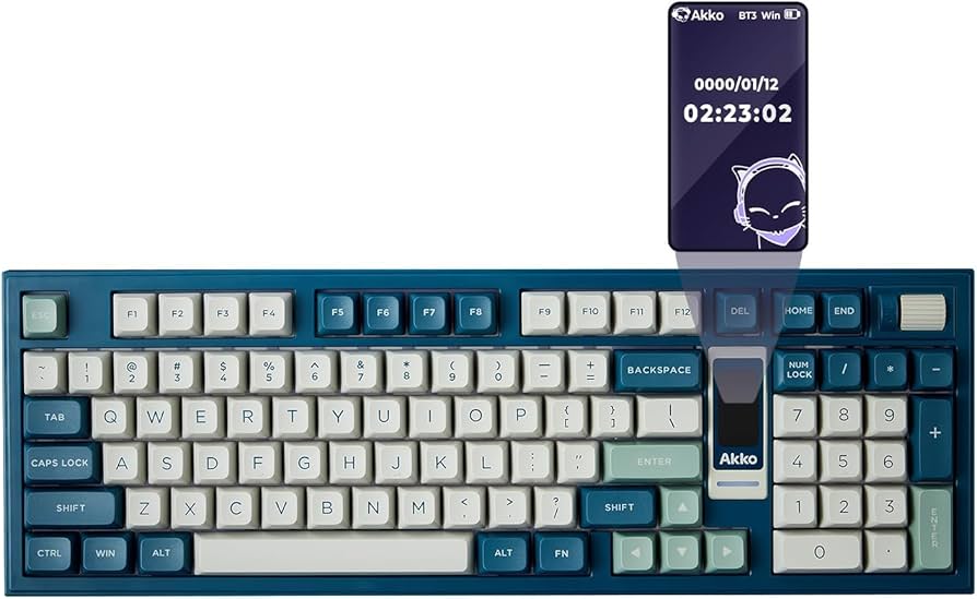 Amazon.com: Akko 5098B Wireless Gaming Keyboard with Screen, Ink