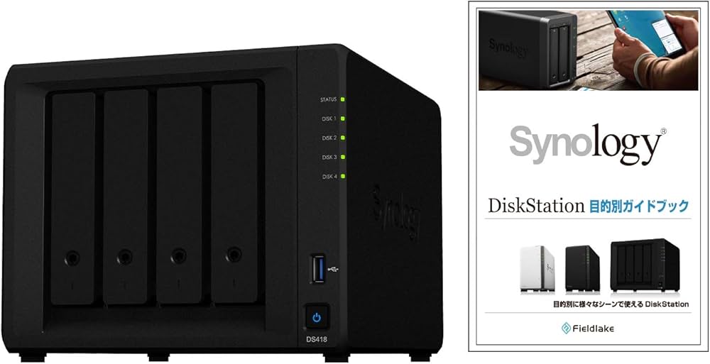 Amazon.co.jp: Synology NASキット 4ベイ DS418/JP【ガイドブック付