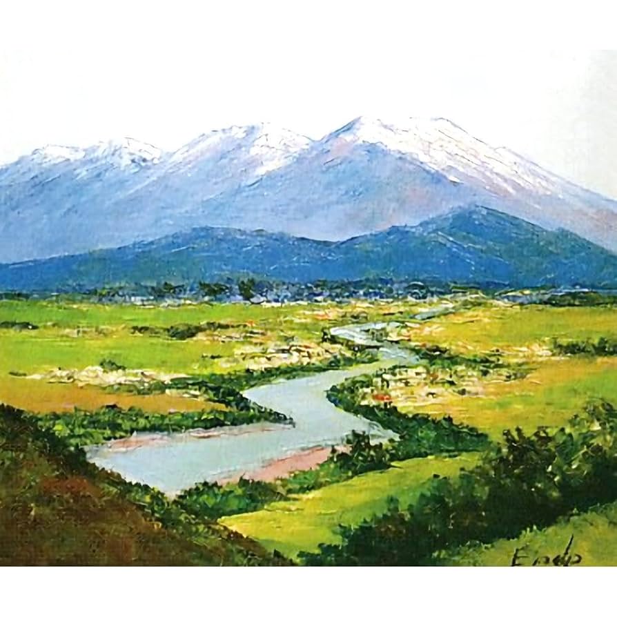 農業風景 水彩画 F10号サイズ 農業風景 水彩画 F10号サイズ 風景画