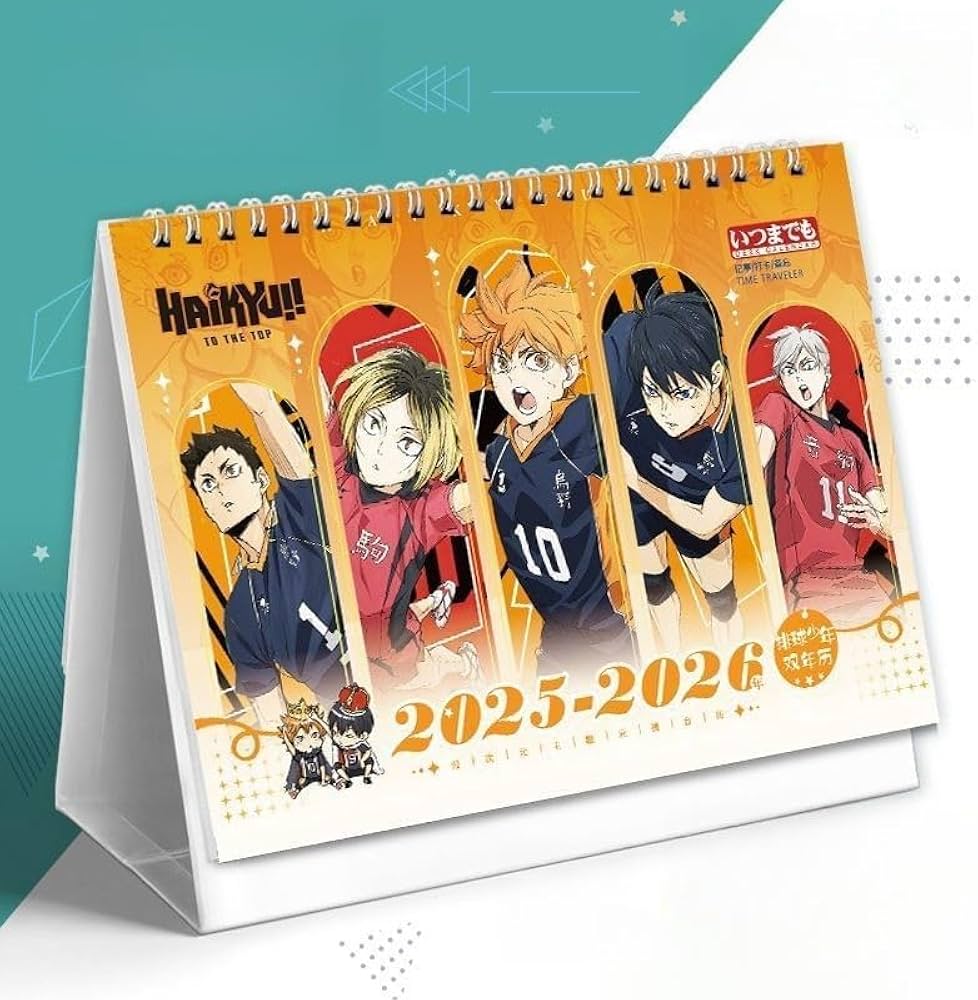 Amazon | ハイキュー カレンダー 2025-2026 1冊2年 日向翔陽 孤爪研磨
