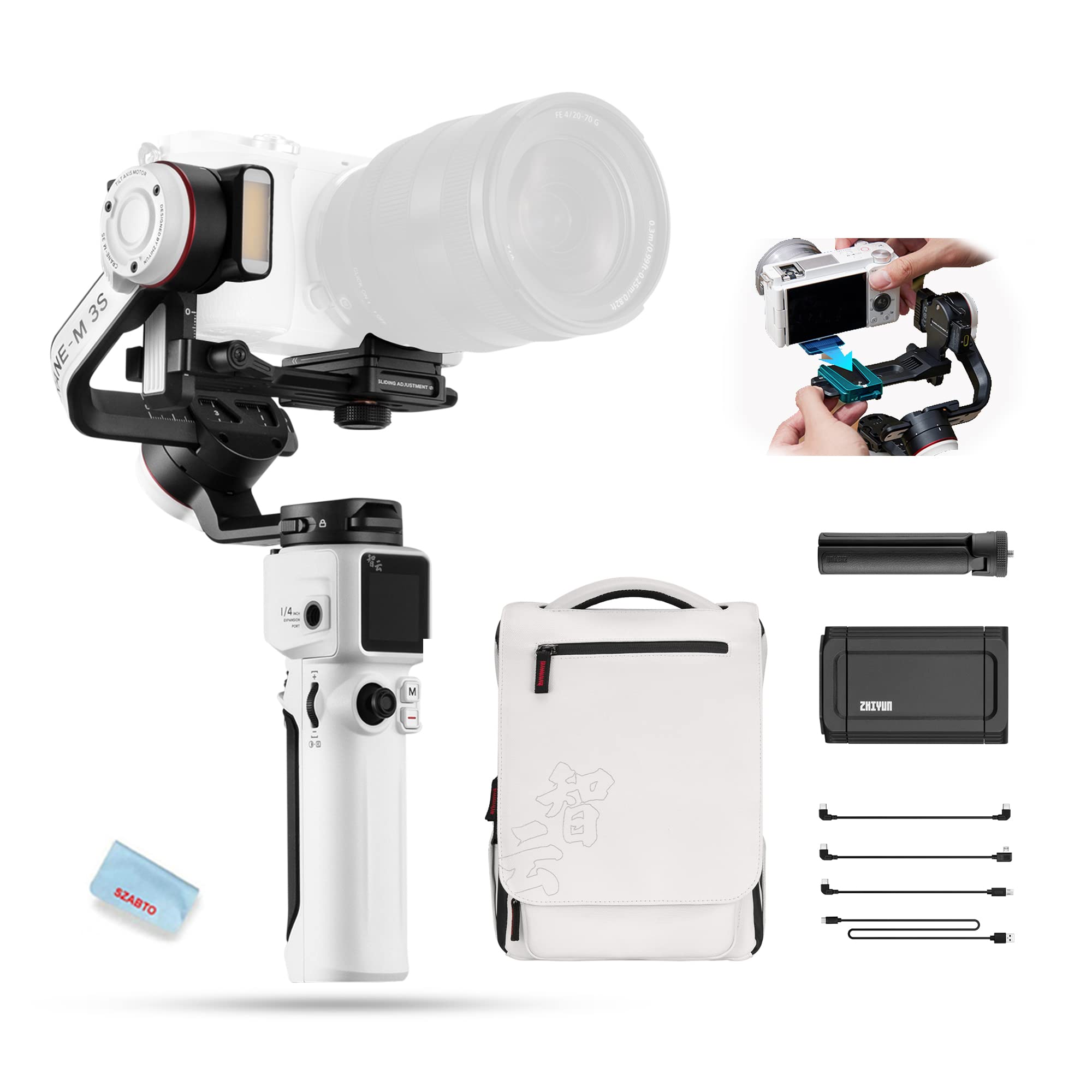 Amazon.com: Zhiyun Crane-M3S Combo 3-Axis Handheld Gimbal