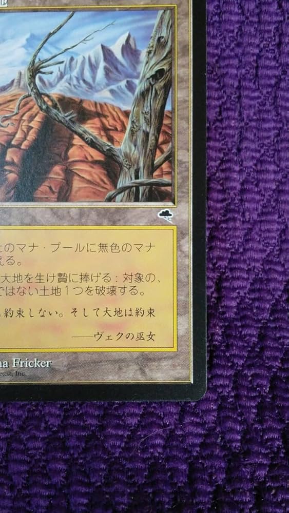諸*星様 不毛の大地 non foil 4枚セット 英語 MTG 諸*星様 不毛の大地
