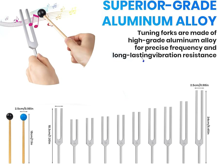 Amazon.co.jp: 音叉チャクラ、チャクラ音叉セット、コード化された音叉