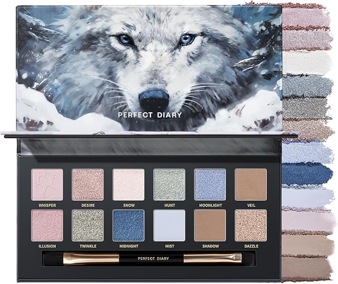 Amazon.co.jp: パーフェクトダイアリー アイシャドウパレット オオカミ