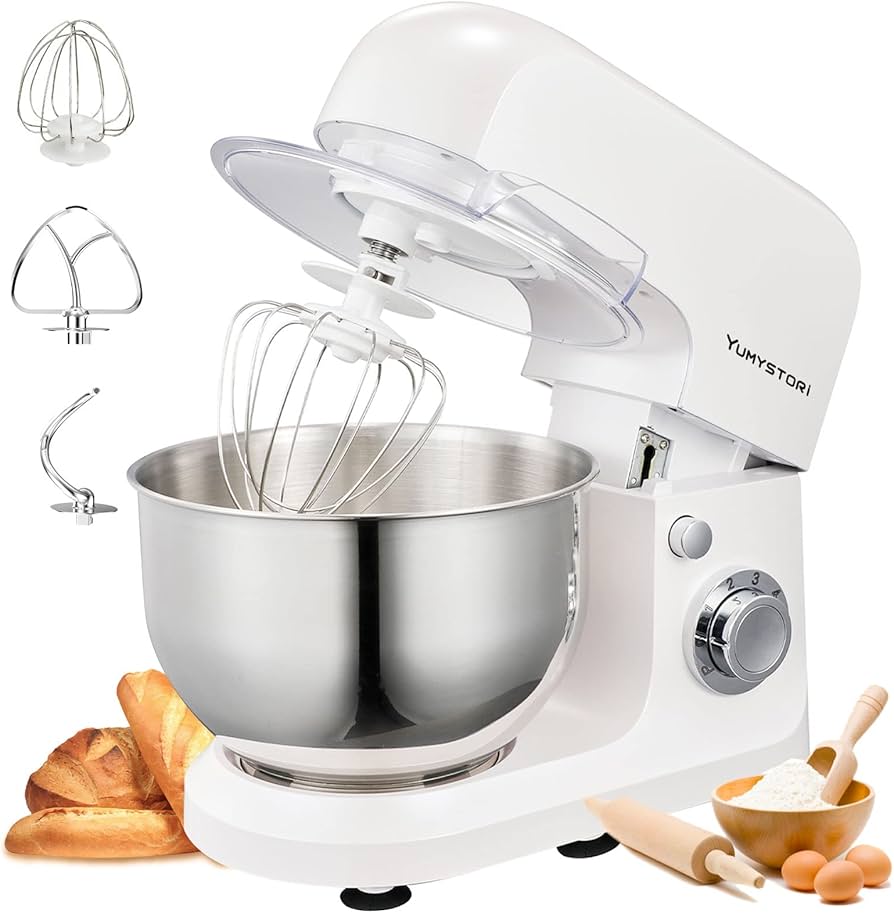 YUMYSTORi ホワイト ミキサー スタンドミキサー 攪拌機 yumystori 電動