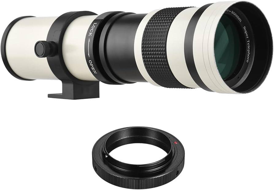 Amazon.com : Andoer Camera MF Super Telephoto Zoom Lens F/8.3-16