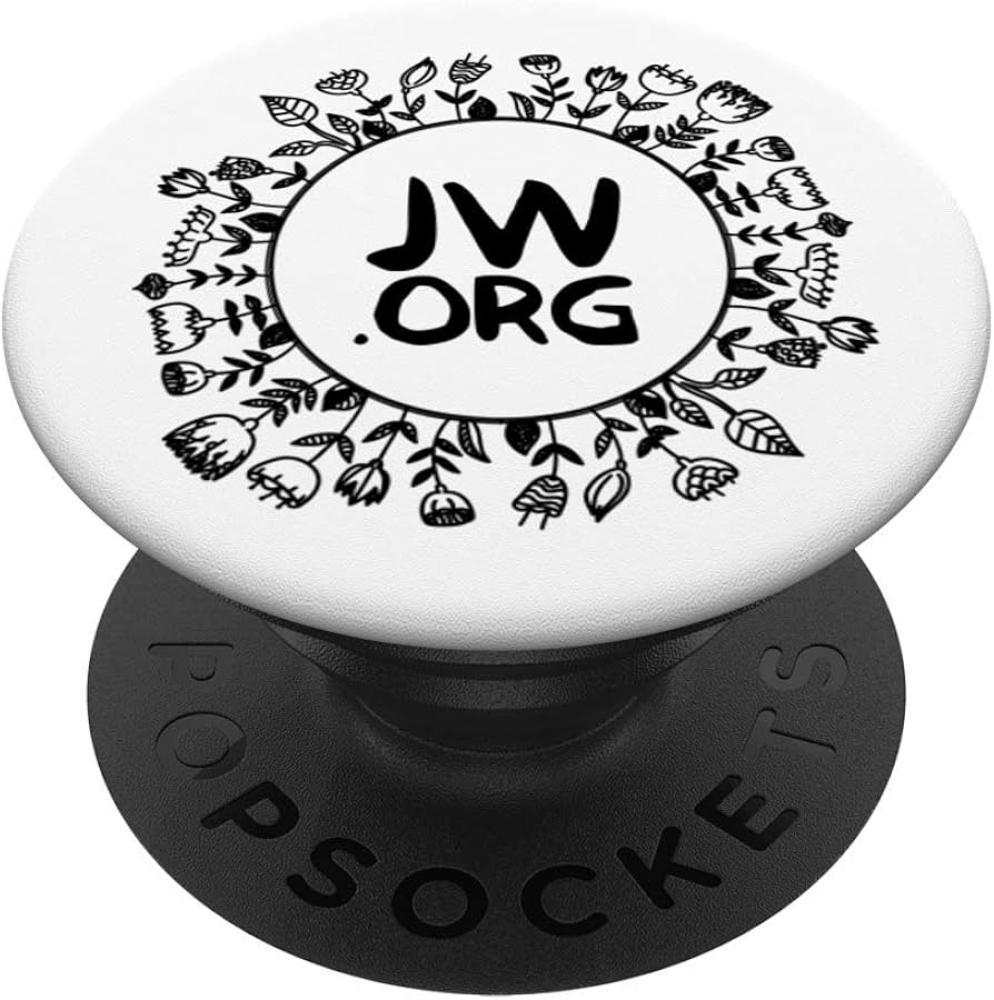 Amazon.com: JW.org logo - Flowers - Black version PopSockets