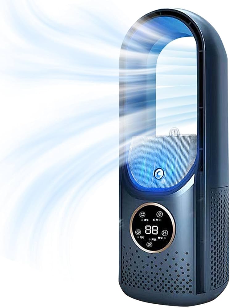 Amazon | ブレードレスタワーファン - ポータブル6スピードリーフレス