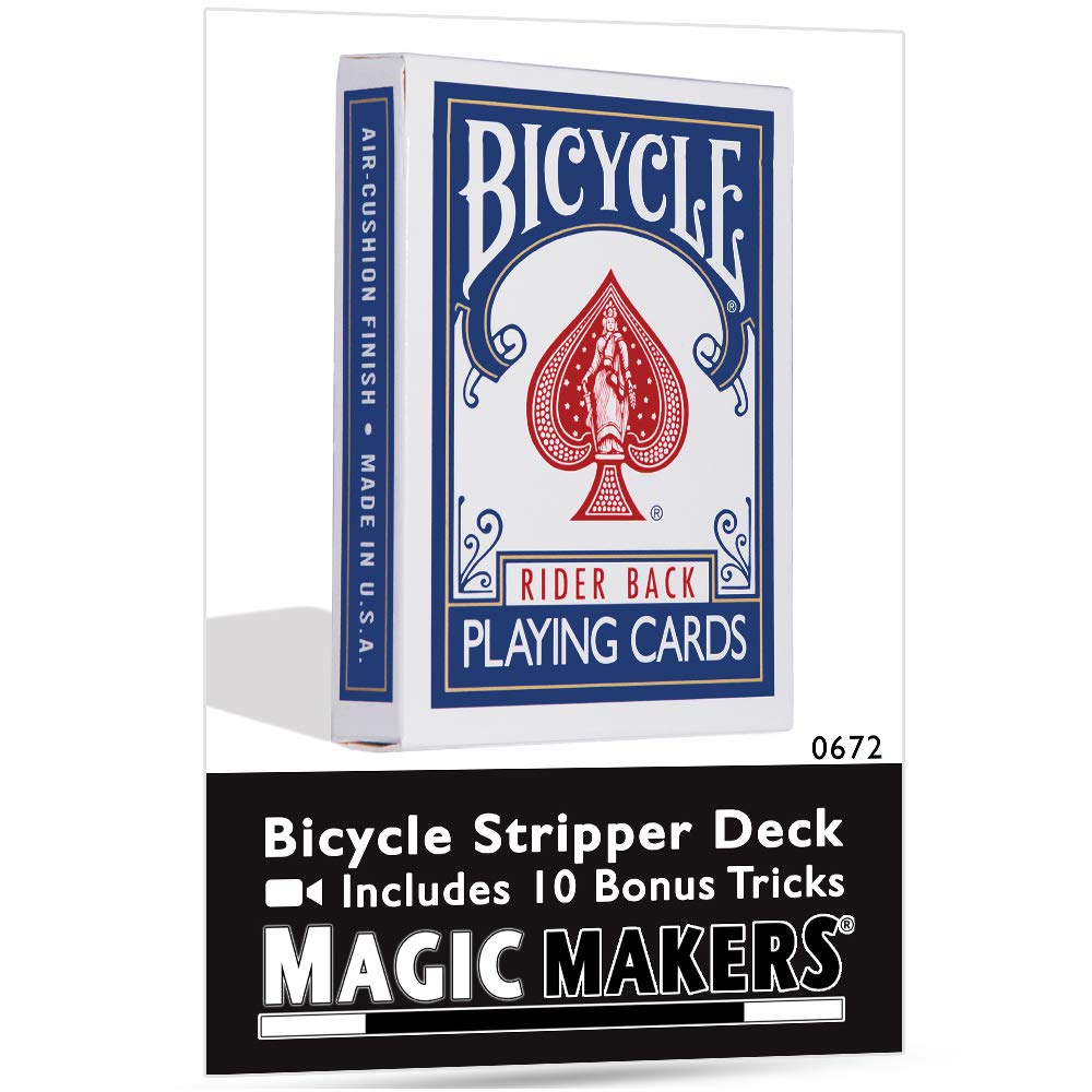 Amazon.com: Magic Makers Bicycle Stripper Deck with 10 Bonus