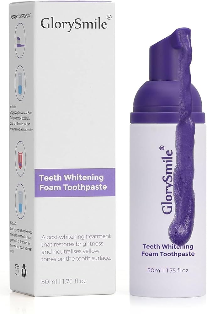 Amazon.com: GlorySmile Purple Teeth Whitening Foam, Dental Color