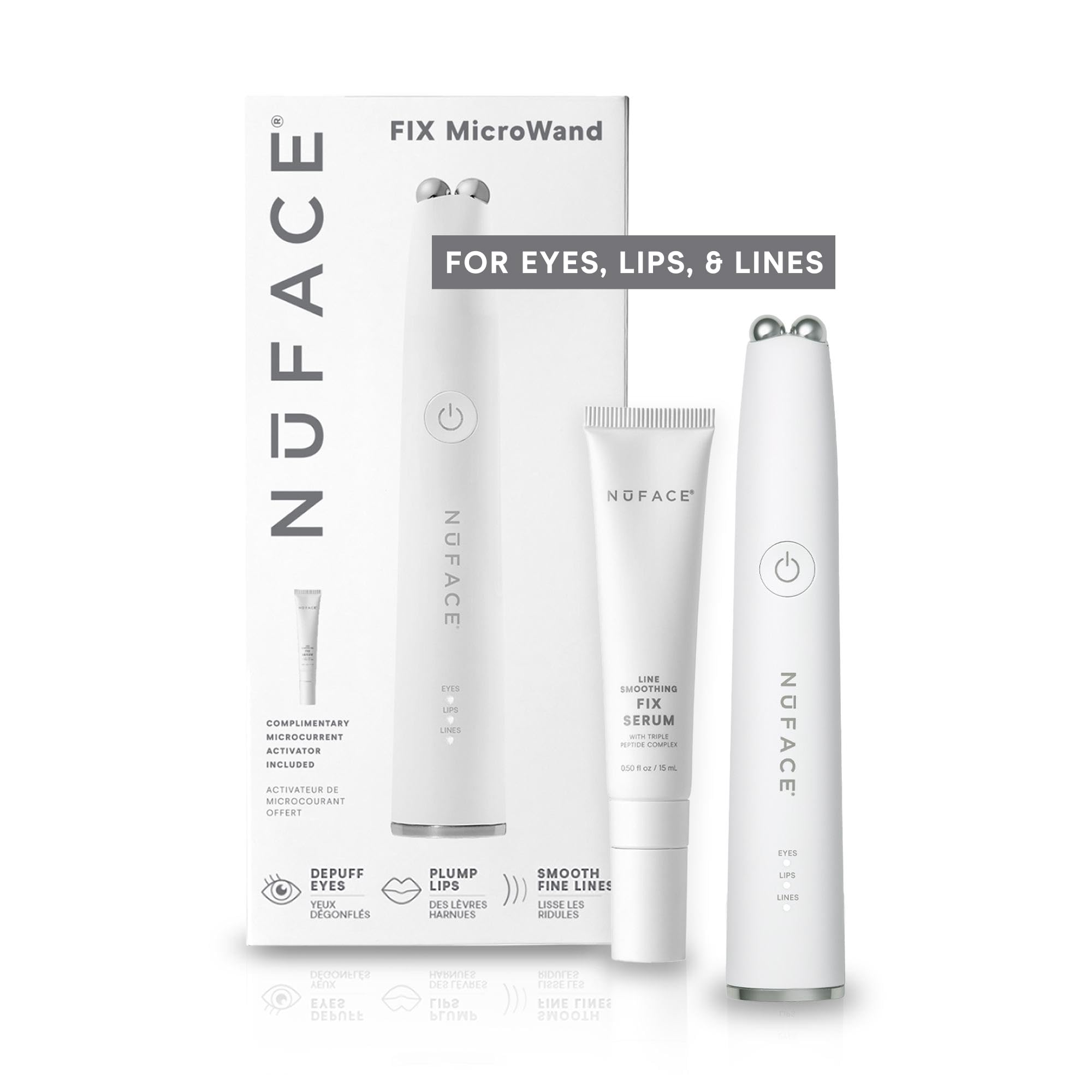 NuFACE FIX MicroWand - Microcurrent Device + Serum Activator for