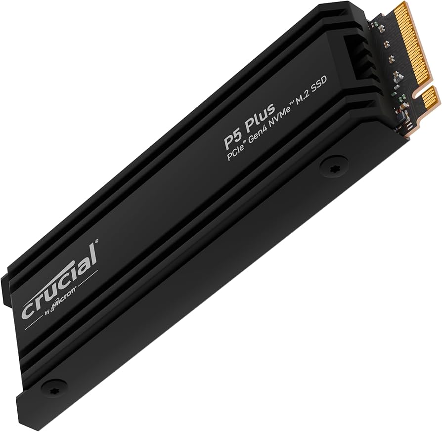 Crucial P5 Plus 2TB Gen4 NVMe M.2 Internal Gaming SSD with