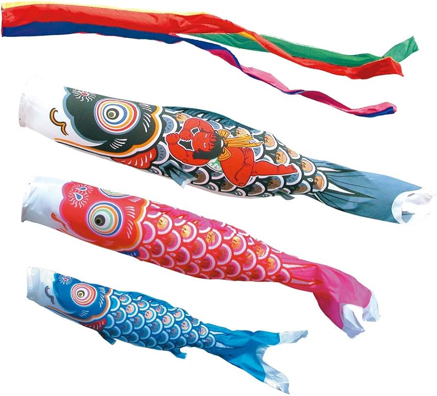 鯉のぼり 大型 金太郎ゴールド鯉セット 5m 6点セット 徳永こいのぼり