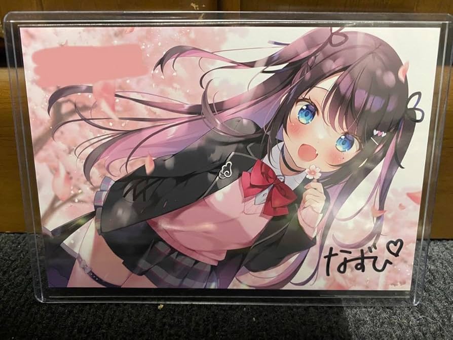 Amazon.co.jp: ぶいすぽ 花芽なずな ポストカード 直筆サイン サイン