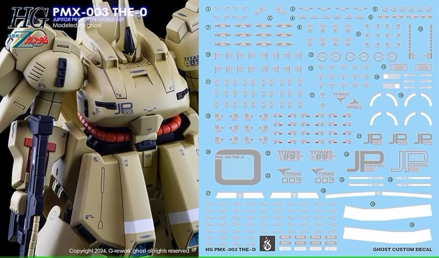 Amazon | ［ HG 1：144］ PMX-003 ジ・O 水転写式デカール (HG ジ・オ