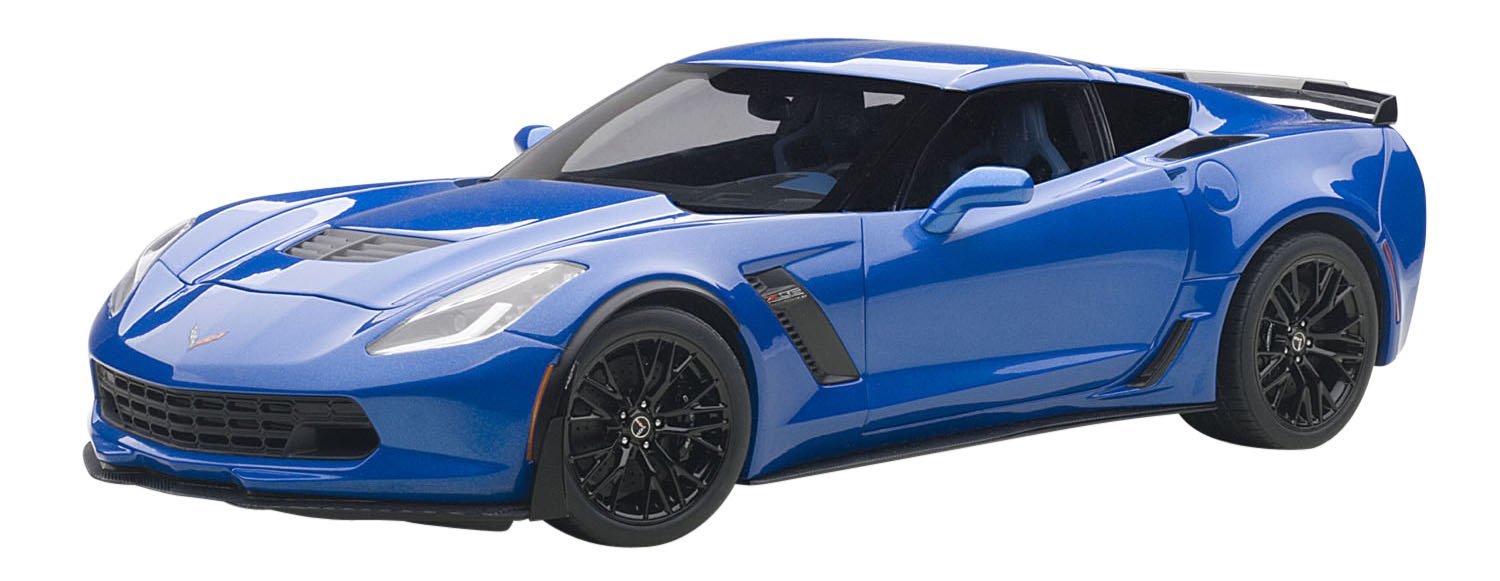 Amazon.co.jp: AUTOart 1/18 シボレー コルベット (C7) Z06 (ブルー