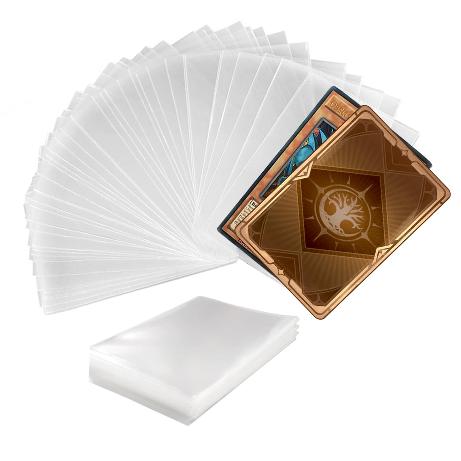 Amazon.co.jp: LATTCURE カードスリーブ 69x94mm 60枚入り 透明ソフト