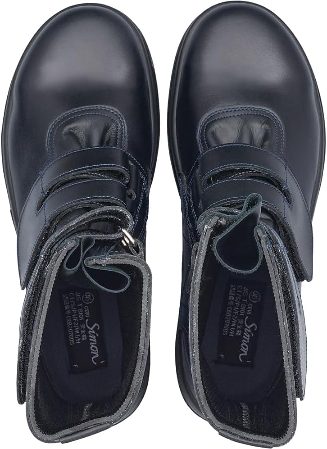 Amazon | [シモン] 安全靴 長編上 JIS規格 耐滑 快適 革製 高級 8538黒