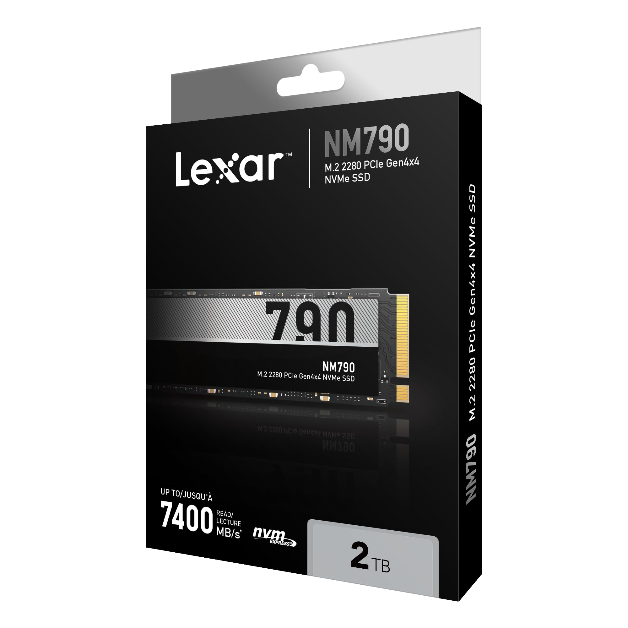 Lexar SSD NM790 de 2 TB PCIe Gen4 NVMe M.2 2280 Unidade interna de