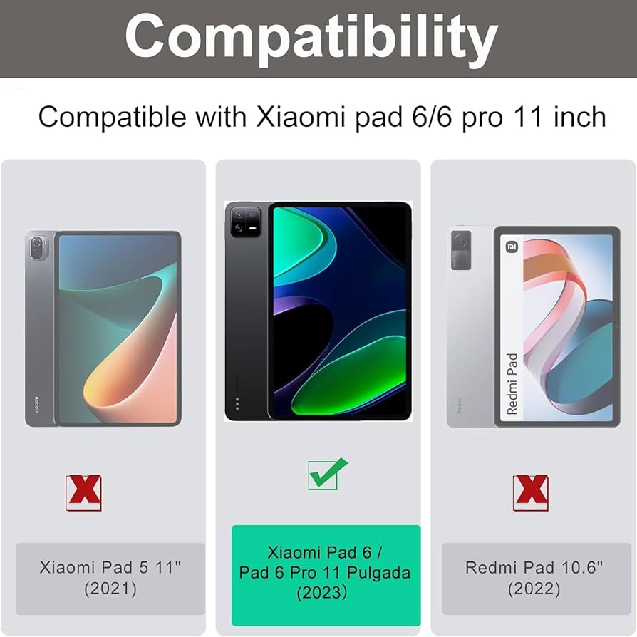 Amazon.com: GYSDCAZ Keyboard Case for Xiaomi Pad 6/6 Pro 11 Inch