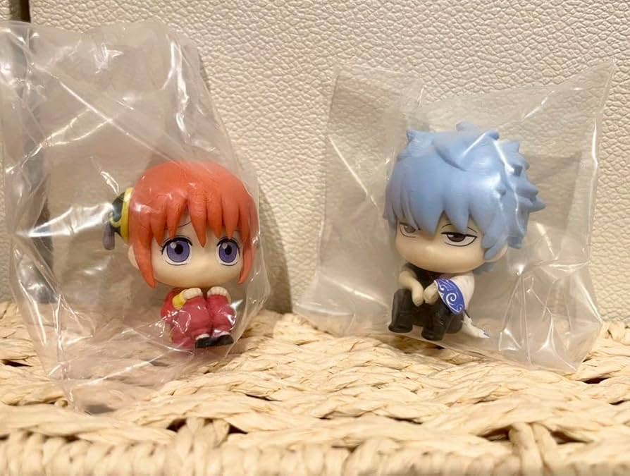 Amazon.co.jp: 銀魂 まちぼうけ ガチャポンの前 銀さん 神楽ちゃん 銀