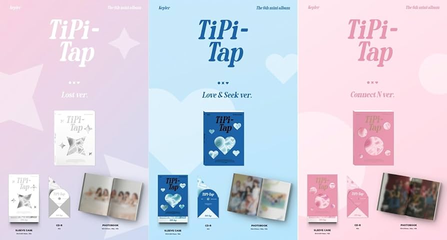 Amazon.com: Kep1er TIPI-TAP 6th Mini Album (3 ver. SET) : Home
