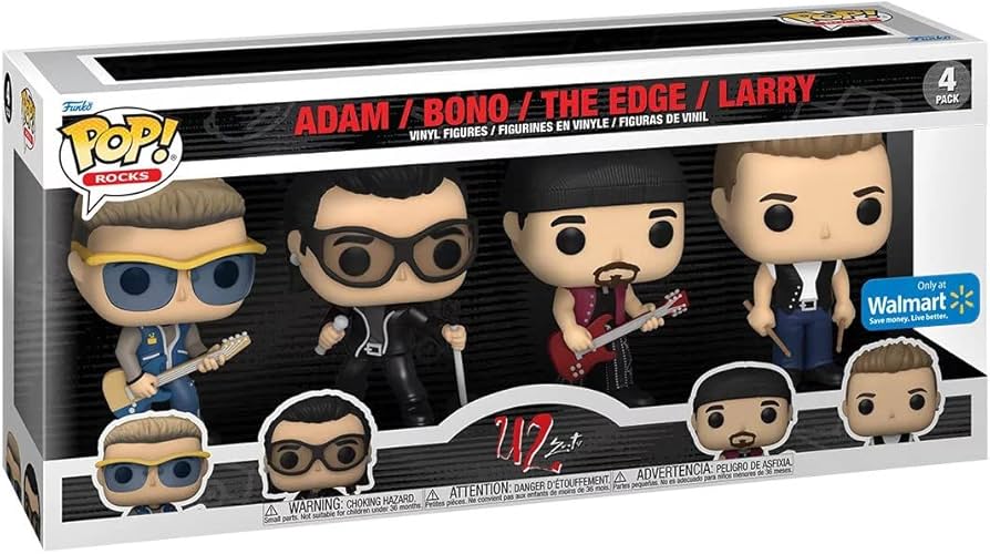 Amazon.com: Funko Pop! Rocks: U2 - Zoo TV - Adam/Bono/The Edge