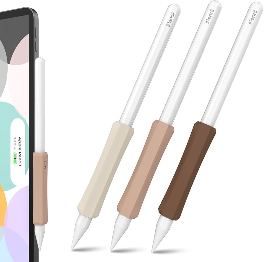 Amazon.com: NIUTRENDZ 3 Pack Silicone Grip for Apple Pencil 2