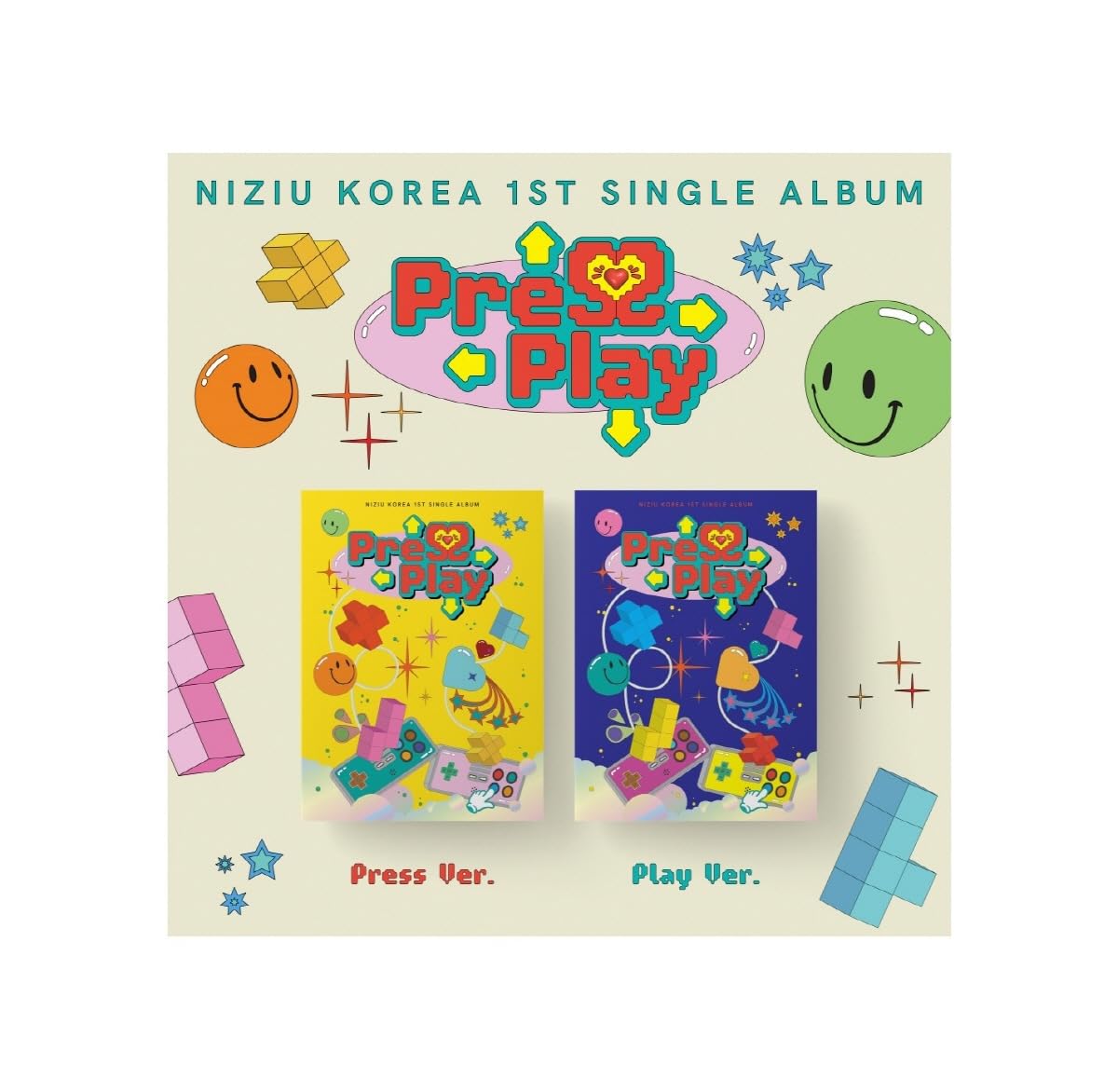 Amazon.co.jp: ニジュー NiziU - Korea 1st Single Album Press Play