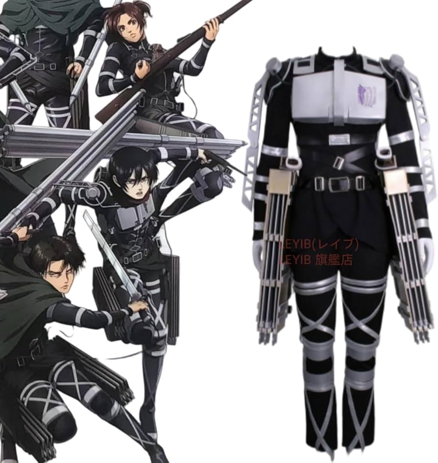 Amazon.co.jp: 進撃の巨人最终章 コスプレ衣装 隊服 作戦服 リヴァイ