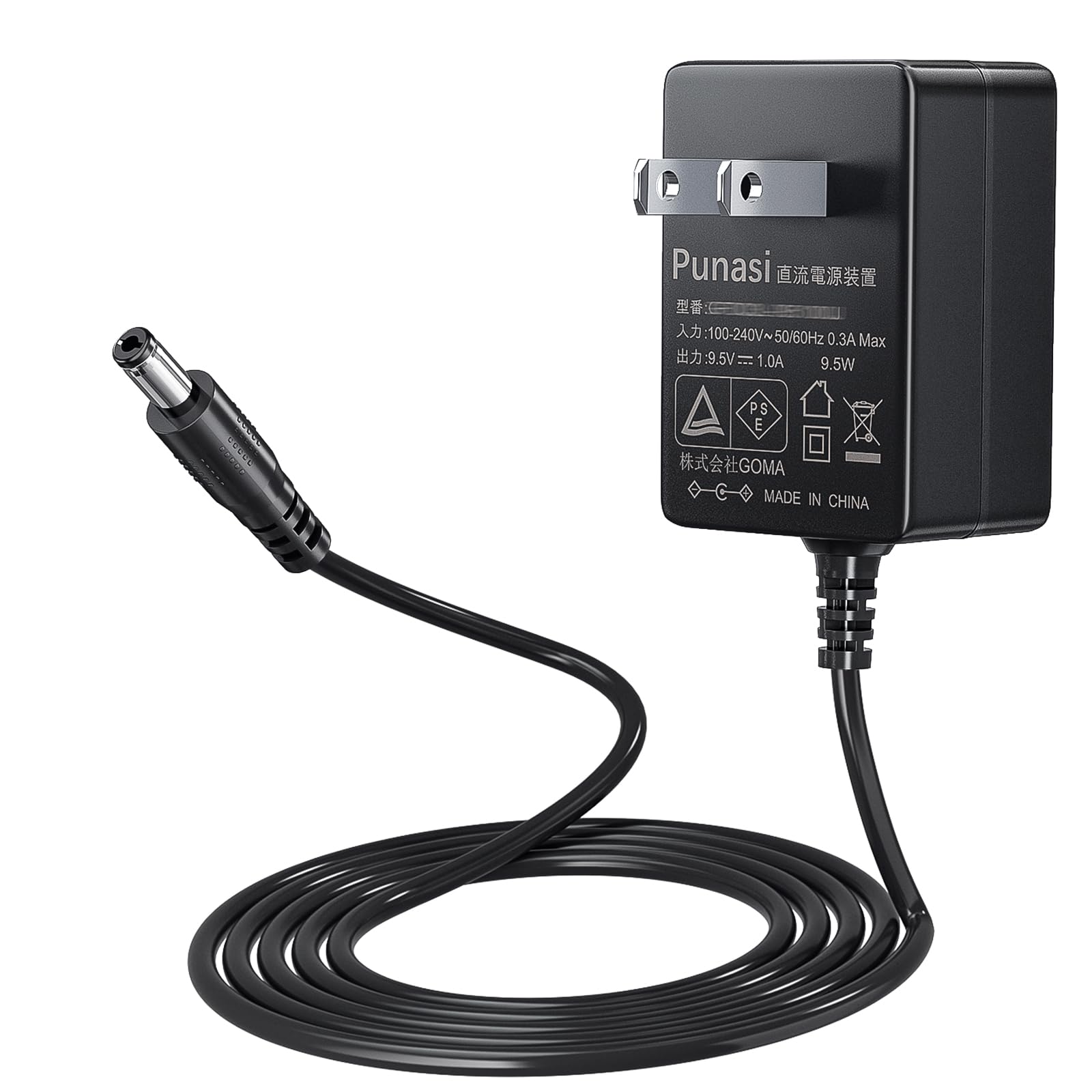 Amazon.co.jp: Punasi カシオ電子ピアノ交換用ACアダプター 9.5V1A