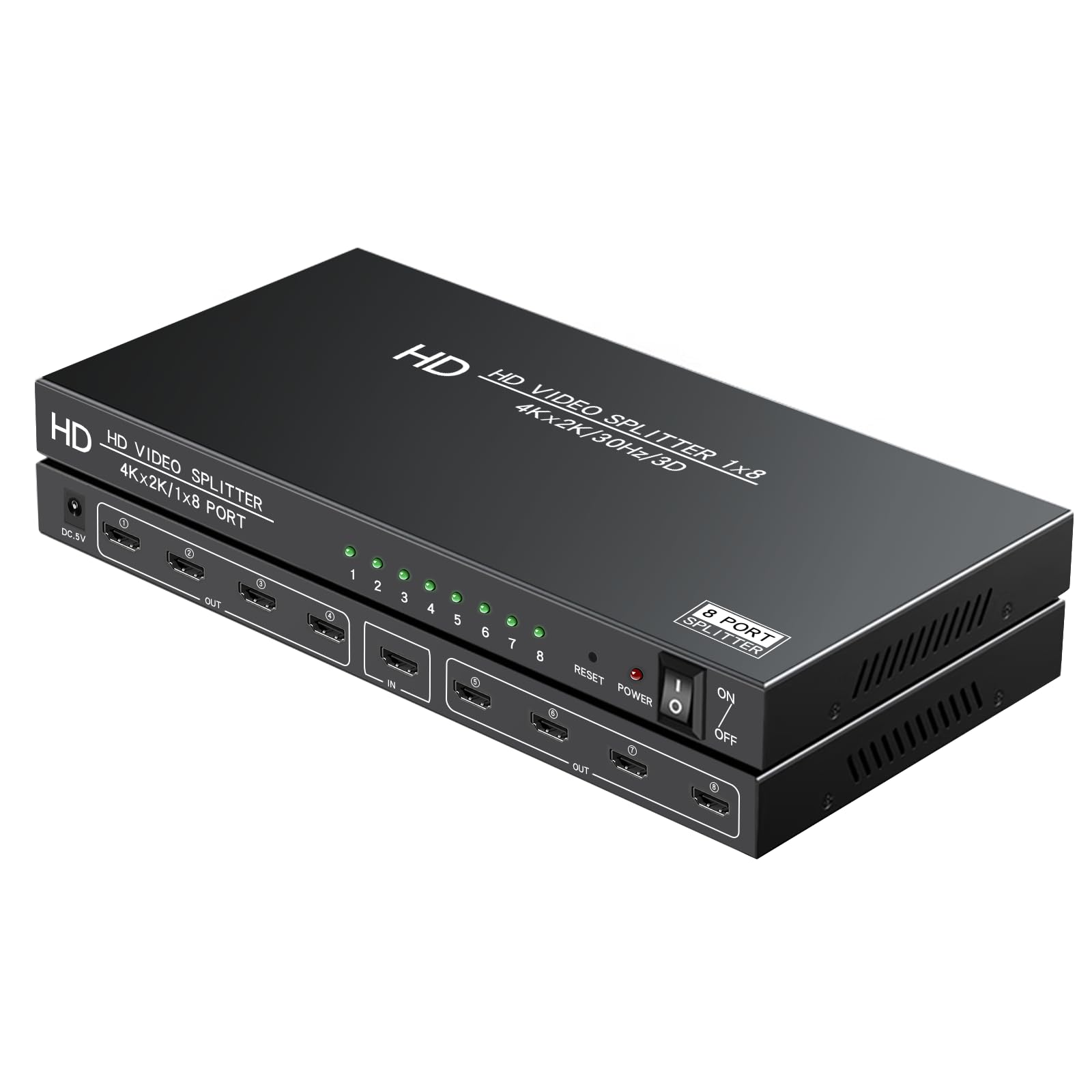 Amazon.com: LinSeek 4K HDMI Splitter 1 in 8 Out - 8 Port Powered