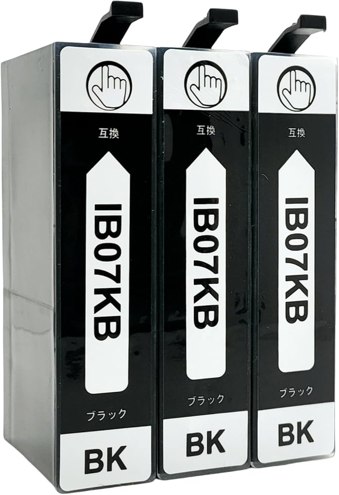 Amazon.co.jp: IB07KB 3本セット EPSON用 エプソン 互換インク 大容量